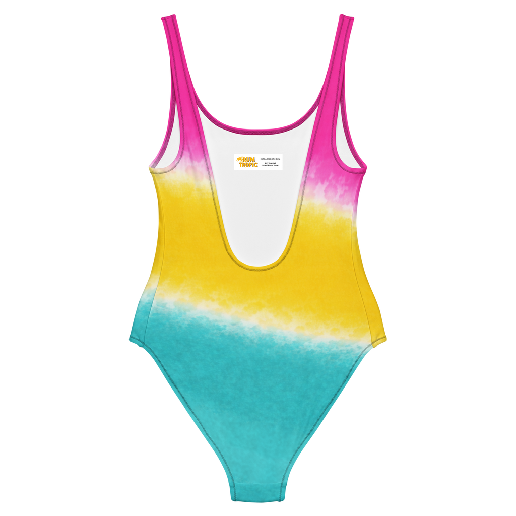 Woman's Tricolor One-Piece Swimsuit