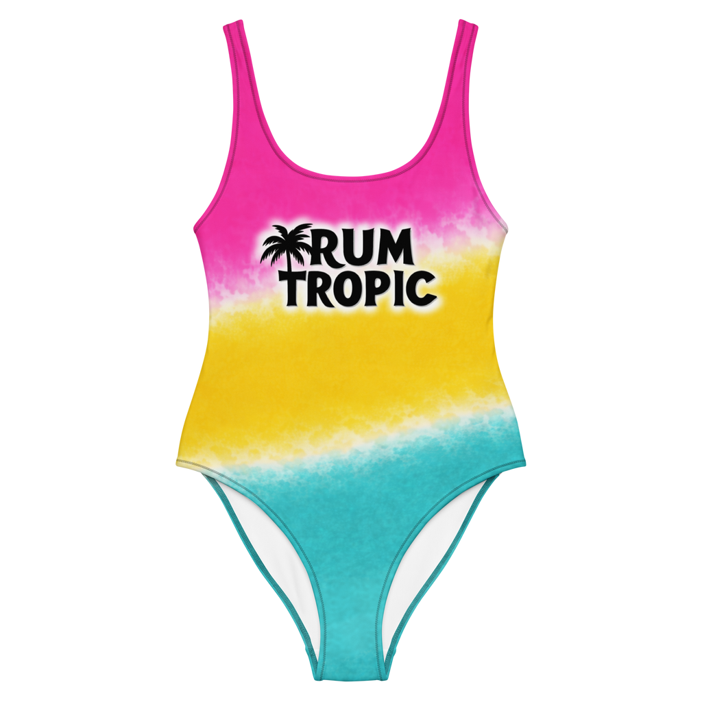 Woman's Tricolor One-Piece Swimsuit