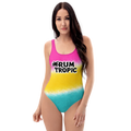 Woman's Tricolor One-Piece Swimsuit