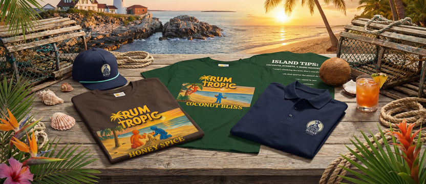 Rum Merch Rum Tropic Shirts, Hats, Beachwear – Rum Tropic & Scully Vodka